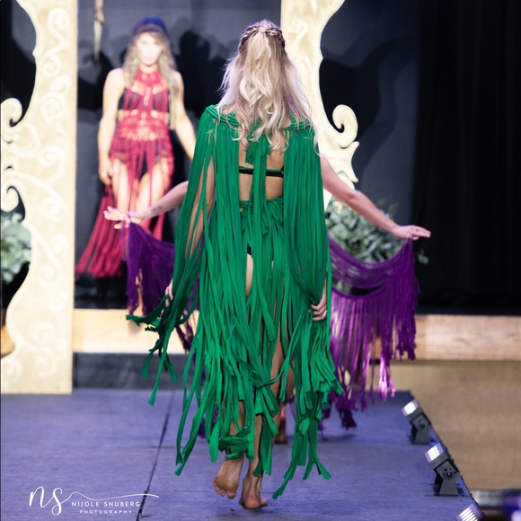 Handmade Macrame Crochet Belly Dancing Festival Dress Theatre - Picture 12 of 16